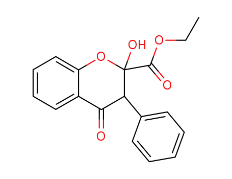 2-Hydroxy-2-aethoxycarbonyl-2,3-dihydro-isoflavon
