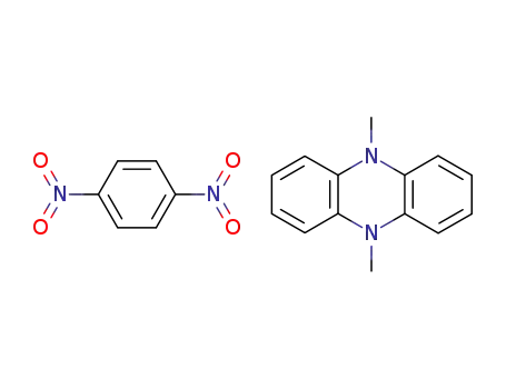 Molecular Structure of 125106-15-2 (5,10-Dimethyl-5,10-dihydro-phenazine; compound with 1,4-dinitro-benzene)
