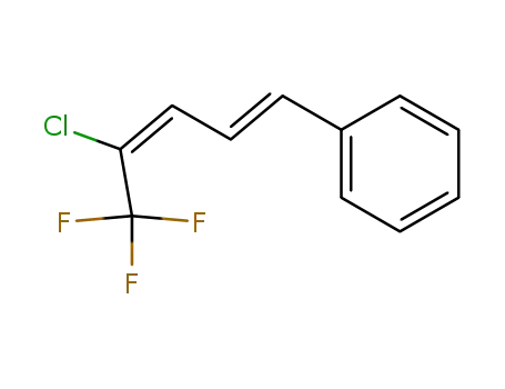 Molecular Structure of 108574-17-0 (((1E,3E)-4-Chloro-5,5,5-trifluoro-penta-1,3-dienyl)-benzene)