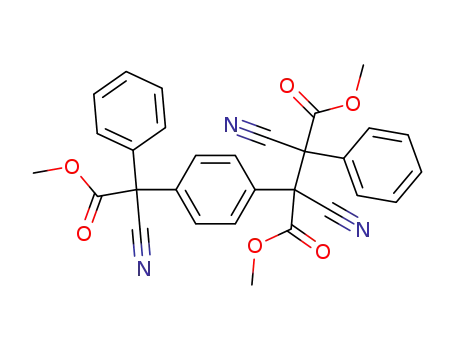 2,3-Dicyano-2-[4-(cyano-methoxycarbonyl-phenyl-methyl)-phenyl]-3-phenyl-succinic acid dimethyl ester