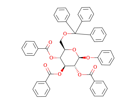 phenyl-(<i>O</i><sup>2</sup>,<i>O</i><sup>3</sup>,<i>O</i><sup>4</sup>-tribenzoyl-<i>O</i><sup>6</sup>-trityl-β-D-glucopyranoside)