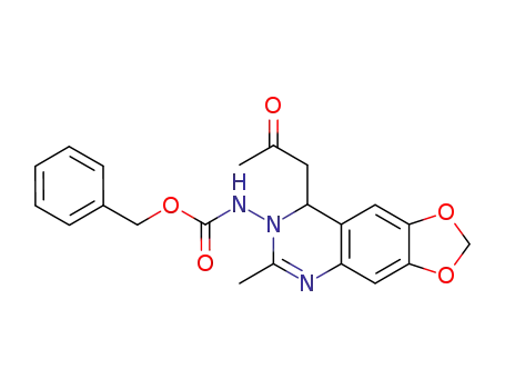 [6-Methyl-8-(2-oxo-propyl)-8H-[1,3]dioxolo[4,5-g]quinazolin-7-yl]-carbamic acid benzyl ester