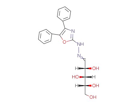 Molecular Structure of 85051-64-5 ((2R,3R,4S)-5-[(4,5-Diphenyl-oxazol-2-yl)-hydrazono]-pentane-1,2,3,4-tetraol)