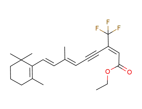 (2E,6E,8E)-7-Methyl-3-trifluoromethyl-9-(2,6,6-trimethyl-cyclohex-1-enyl)-nona-2,6,8-trien-4-ynoic acid ethyl ester