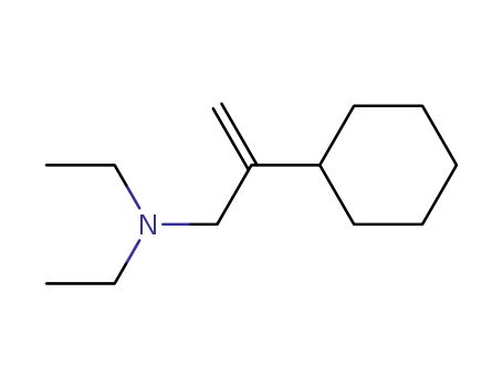 Molecular Structure of 95925-74-9 (Cyclohexaneethanamine, N,N-diethyl-b-methylene-)