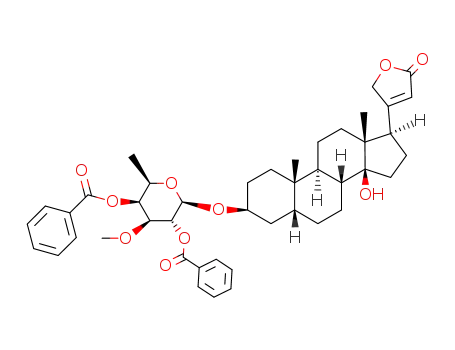 3β-(<i>O</i><sup>2</sup>,<i>O</i><sup>4</sup>-dibenzoyl-<i>O</i><sup>3</sup>-methyl-β-D-fucopyranosyloxy)-14-hydroxy-5β,14β-card-20(22)-enolide