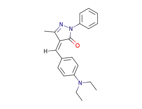 3H-Pyrazol-3-one,
4-[[4-(diethylamino)phenyl]methylene]-2,4-dihydro-5-methyl-2-phenyl-