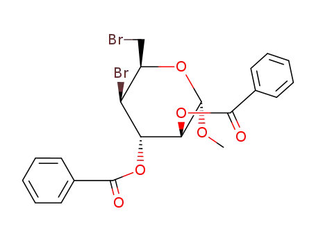 methyl-2,3-di-O-benzoyl-4,6-dibromo-4,6-didesoxy-α-D-ido-hexopyranoside