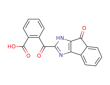 Molecular Structure of 296800-92-5 (2-(8-oxo-1<sup>(3)</sup>,8-dihydro-indeno[1,2-<i>d</i>]imidazole-2-carbonyl)-benzoic acid)