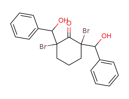 2,6-dibromo-2,6-bis-(α-hydroxy-benzyl)-cyclohexanone