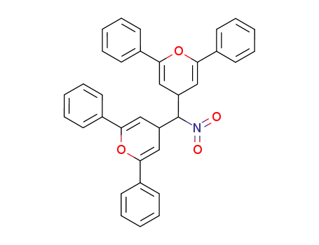 bis-(2,6-diphenyl-4<i>H</i>-pyran-4-yl)-nitro-methane