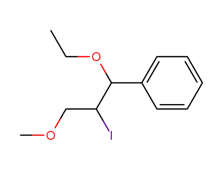 1-ethoxy-2-iodo-3-methoxy-1-phenyl-propane