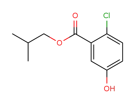 Molecular Structure of 105908-99-4 (2-chloro-5-hydroxy-benzoic acid isobutyl ester)