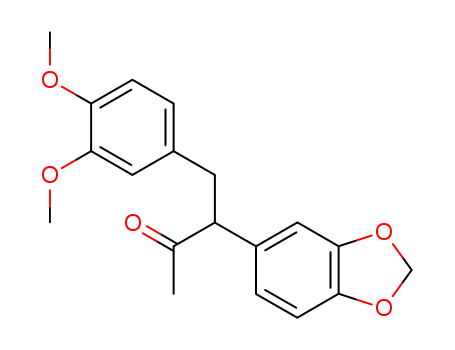 Molecular Structure of 121677-26-7 (3-benzo[1,3]-dioxol-5-yl-4-(3,4-dimethoxy-phenyl)-butan-2-one)
