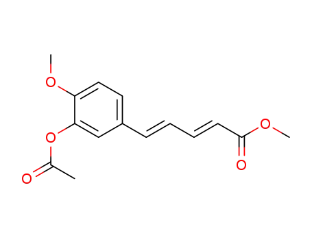 5<i>t</i>-(3-acetoxy-4-methoxy-phenyl)-penta-2<i>t</i>,4-dienoic acid methyl ester