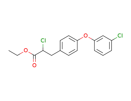 Benzenepropanoic acid, a-chloro-4-(3-chlorophenoxy)-, ethyl ester