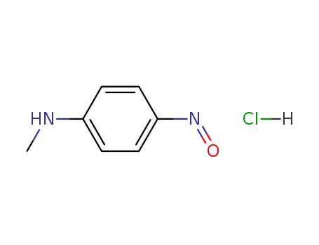 Molecular Structure of 56240-22-3 (Benzenamine, N-methyl-4-nitroso-, monohydrochloride)
