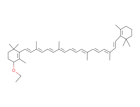 Molecular Structure of 122569-69-1 ((+/-)-4-ethoxy-β,β-carotene)