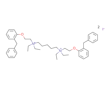 <i>N</i>,<i>N</i>,<i>N</i>',<i>N</i>'-tetraethyl-<i>N</i>,<i>N</i>'-bis-[2-(2-benzyl-phenoxy)-ethyl]-<i>N</i>,<i>N</i>'-pentanediyl-di-ammonium; diiodide