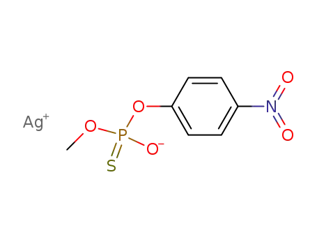 Molecular Structure of 36235-22-0 ((+/-)-thiophosphoric acid <i>O</i>-methyl ester-<i>O</i>'-(4-nitro-phenyl ester); silver-salt)