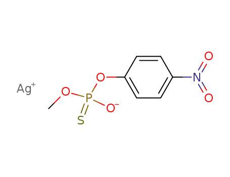 (+/-)-thiophosphoric acid <i>O</i>-methyl ester-<i>O</i>'-(4-nitro-phenyl ester); silver-salt