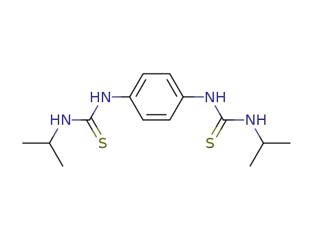 Molecular Structure of 16349-62-5 (3,3'-diisopropyl-1,1'-<i>p</i>-phenylene-bis-thiourea)