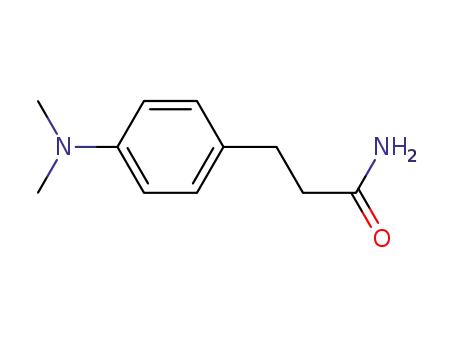 Molecular Structure of 99981-54-1 (3-(4-dimethylamino-phenyl)-propionic acid amide)
