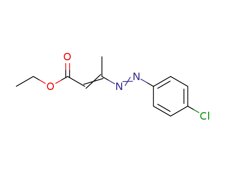 Molecular Structure of 35551-90-7 (3-(4-chloro-phenylazo)-crotonic acid ethyl ester)