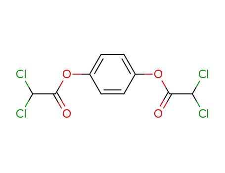 Molecular Structure of 10465-14-2 (1,4-bis-dichloroacetoxy-benzene)