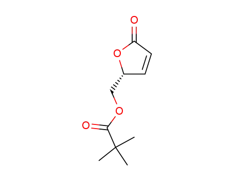 Molecular Structure of 130245-25-9 (2,2-Dimethyl-propionic acid (R)-5-oxo-2,5-dihydro-furan-2-ylmethyl ester)