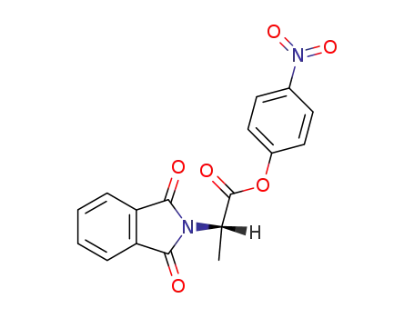 Molecular Structure of 3401-39-6 (<i>N</i>,<i>N</i>-phthaloyl-L-alanine-(4-nitro-phenyl ester))