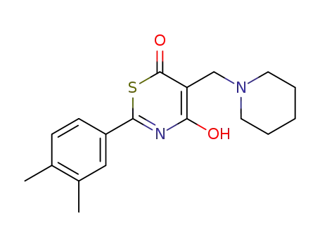 2-(3,4-dimethyl-phenyl)-5-piperidin-1-ylmethyl-[1,3]thiazine-4,6-dione