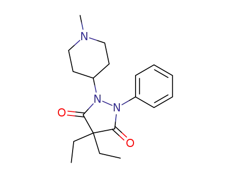 4,4-diethyl-1-(1-methyl-piperidin-4-yl)-2-phenyl-pyrazolidine-3,5-dione