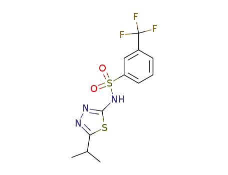 Benzenesulfonamide,
N-[5-(1-methylethyl)-1,3,4-thiadiazol-2-yl]-3-(trifluoromethyl)-