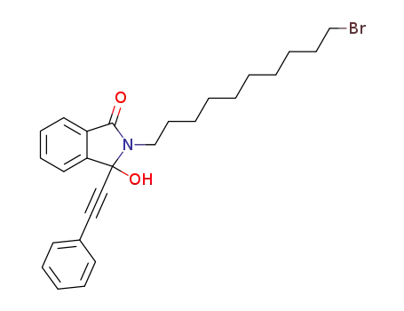 1H-Isoindol-1-one,
2-(10-bromodecyl)-2,3-dihydro-3-hydroxy-3-(phenylethynyl)-