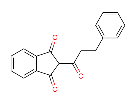 2-(3-phenyl-propionyl)-indan-1,3-dione