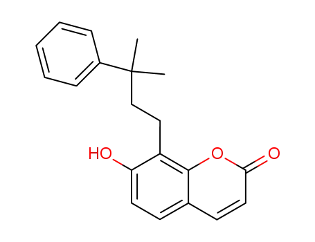 7-hydroxy-8-(3-methyl-3-phenyl-butyl)-coumarin