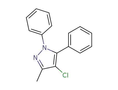 4-chloro-3-methyl-1,5-diphenyl-1<i>H</i>-pyrazole