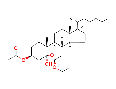 Acetic acid (1R,3aS,3bS,5S,6aS,8S,10aR,10bS,12aR)-1-((R)-1,5-dimethyl-hexyl)-5-ethoxy-6a-hydroxy-10a,12a-dimethyl-hexadecahydro-6-oxa-benzo[3,4]cyclohepta[1,2-e]inden-8-yl ester