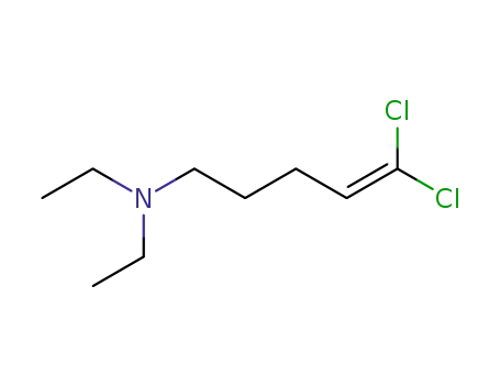 Molecular Structure of 88470-14-8 (4-Penten-1-amine, 5,5-dichloro-N,N-diethyl-)