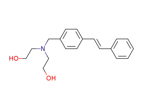 bis-(2-hydroxy-ethyl)-(4-<i>trans</i>-styryl-benzyl)-amine