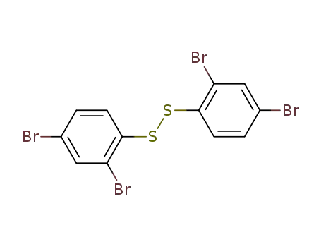 Molecular Structure of 91371-20-9 (bis-(2,4-dibromo-phenyl)-disulfide)