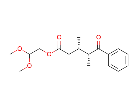 syn-2,2-dimethoxy-3,4-dimethyl-5-oxo-5-phenylpentanoate