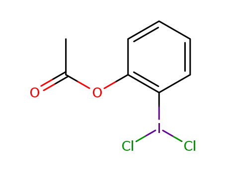 Molecular Structure of 116568-33-3 (acetic acid-(2-dichloroiodanyl-phenyl ester))