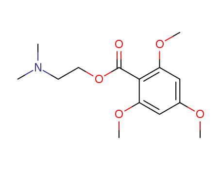 Molecular Structure of 109394-41-4 (2,4,6-trimethoxy-benzoic acid-(2-dimethylamino-ethyl ester))
