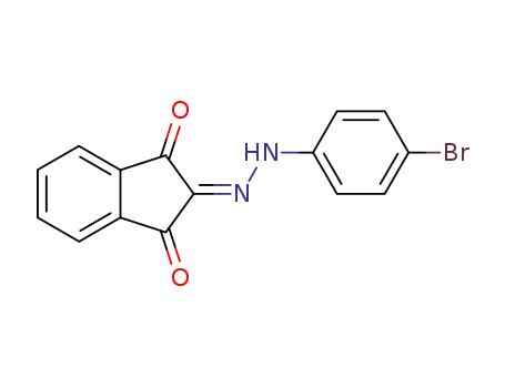 Molecular Structure of 86381-92-2 (indan-1,2,3-trione-2-(4-bromo-phenylhydrazone))