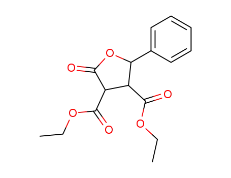Molecular Structure of 20375-19-3 (2-oxo-5-phenyl-tetrahydro-furan-3,4-dicarboxylic acid diethyl ester)