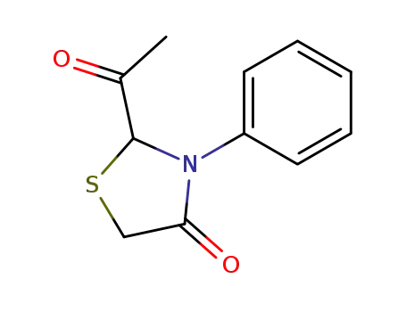 2-acetyl-3-phenyl-thiazolidin-4-one