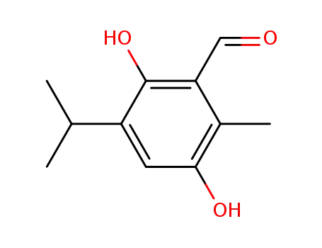 2,5-dihydroxy-3-isopropyl-6-methyl-benzaldehyde