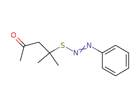 4-methyl-4-phenyldiazenosulfanyl-pentan-2-one